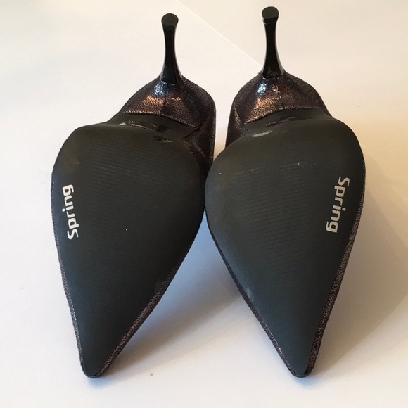 Spring Metallic Grey Heels - Picture 5 of 7